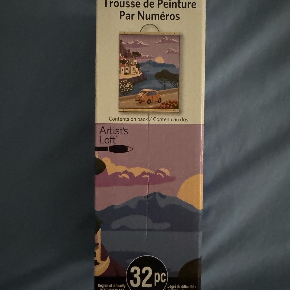 Scenic Paint Numbers Kit by Artist’s Loft - Purple and Blue